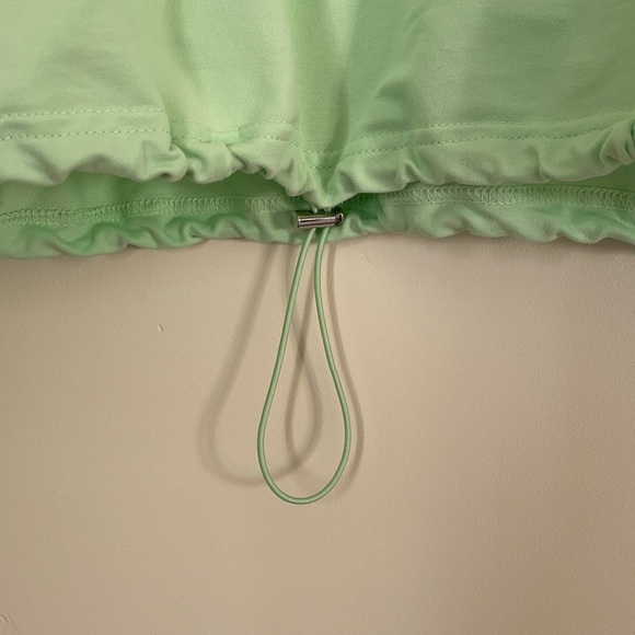 Dolls Kill Neon Green Quarter Zip - Picture 4 of 8